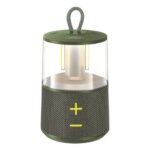 XO F59 Altoparlante Bluetooth 5W con lampada da campeggio - Colore verde