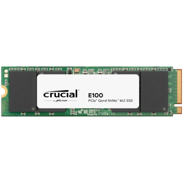 Crucial E100 Disco rigido solido SSD 480 GB M2 PCIe NVMe 4.0 Crucial E100 Disco rigido solido SSD 480 GB M2 PCIe NVMe 4.0