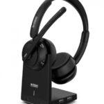 Urban Factory Movee Max Auricolari Bluetooth 5.2 - Riduzione attiva del rumore - Supporto di ricarica - Microfono con riduzione del rumore ambientale - Colore nero