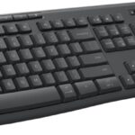 Logitech MK370 Pack Wireless USB Tastiera multimediale + Mouse 1000 dpi 3 pulsanti - Utilizzo ambidestro - Colore nero