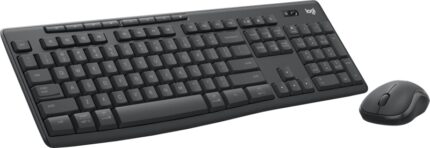 Logitech MK370 Pack Wireless USB Tastiera multimediale + Mouse 1000 dpi 3 pulsanti - Utilizzo ambidestro - Colore nero