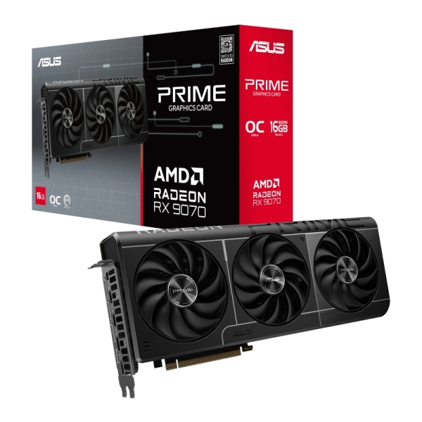 Scheda grafica Asus Prime Radeon RX 9070 OC Edition 16 GB GDDR6 Scheda grafica Asus Prime Radeon RX 9070 OC Edition 16 GB GDDR6