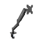 Coolbox M02 Supporto da tavolo con braccio articolato per monitor fino a 32" - Girevole e inclinabile - Gestione dei cavi - Peso massimo 8 kg - VESA 100x100 mm - Colore nero
