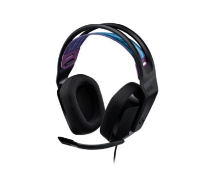 Logitech G335 Cuffie da gioco con microfono - Adattatore USB-C - Multipiattaforma - Altoparlanti dinamici - Jack da 3