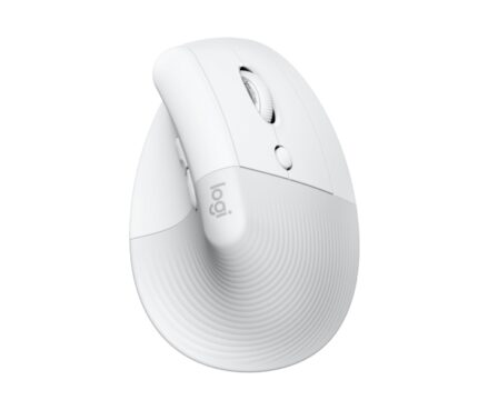 Logitech Lift per MAC Mouse verticale Bluetooth e wireless USB 4000 dpi - 5 pulsanti - Uso per destrimani