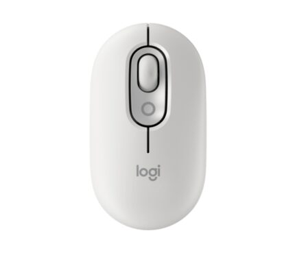 Logitech POP Mouse Mouse wireless 1000 dpi - 4 pulsanti - Multidispositivo - Colore bianco crudo