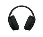 Logitech G435 Cuffie da gioco wireless - Archetto regolabile - Bluetooth LightSpeed - 2 microfoni - Colore nero e giallo fluorescente