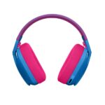 Logitech G435 Cuffie da gioco wireless - Archetto regolabile - Bluetooth LightSpeed - 2 microfoni - Colore blu e lampone