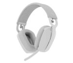 Logitech Zone Vibe 100 Cuffie wireless - Bluetooth 5.2 - Portata 30 metri - 2 microfoni - Colore bianco crudo
