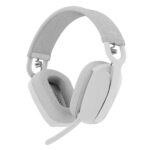 Logitech Zone Vibe 100 Cuffie wireless - Bluetooth 5.2 - Portata 30 metri - 2 microfoni - Colore bianco crudo