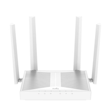 Cudy Router WiFi 6 Mesh Gigabit Dual Band AX3000 - Velocità fino a 1000Mbps - 5 porte - 4 antenne fisse da 5dBi - Tecnologia MU-MIMO - Colore bianco
