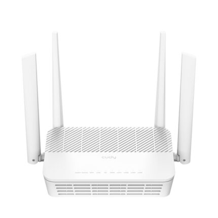 Cudy Router PoE WiFi 6 2.5G Mesh Dual Band AX3000 - Velocità fino a 1000Mbps - 4 porte - 4 antenne fisse da 5dBi - Tecnologia MU-MIMO - Colore bianco