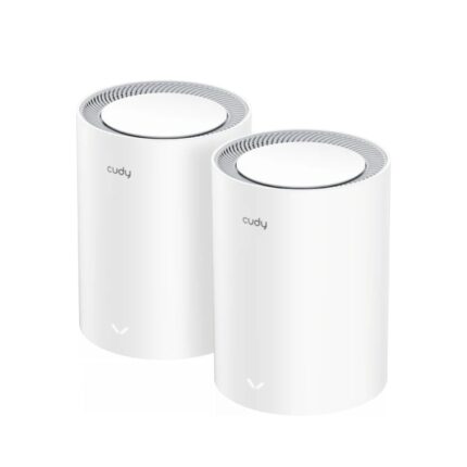 Cudy Pacchetto da 2 sistemi WiFi Mesh 7 Gigabit Dual Band BE3600 - Velocità fino a 1000 Mbps - 3 porte - Antenne interne - Colore bianco
