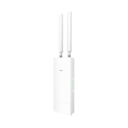 Cudy Ripetitore WiFi AC1200 per esterni - 1 porta - Velocità fino a 100 Mbps - 2 antenne rimovibili - Resistenza all'acqua IP65 - Adattatore PoE passivo da 24 V - Colore bianco