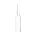 Cudy Access Point esterno WiFi 6 Gigabit AX3000 - Velocità fino a 1000 Mbps - 1 porta - 2 antenne rimovibili - Resistenza all'acqua IP65 - Colore bianco