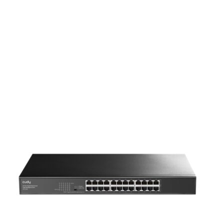 Switch Gigabit Cudy a 24 porte - Facile gestione - Alloggiamento in metallo per montaggio su rack - Plug and Play - Kit di montaggio su rack incluso - Colore nero