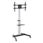 Ewent EW1583 Supporto da pavimento per TV da 37 a 86" - Vassoio multiuso - Peso max. 50 kg - Altezza