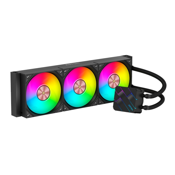 Abysm Oceanic TIDE 360 ARGB Kit di raffreddamento a liquido - 3 ventole da 120 mm - Illuminazione ARGB - Pompa 2500 rpm - Tubi da 3 Abysm Oceanic TIDE 360 ARGB Kit di raffreddamento a liquido - 3 ventole da 120 mm - Illuminazione ARGB - Pompa 2500 rpm - Tubi da 3