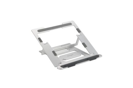 Kensington Easy Riser Supporto in alluminio per laptop fino a 16" - Struttura che facilita la ventilazione - 6 regolazioni di altezza - Realizzato in alluminio - Base antiscivolo - Colore grigio