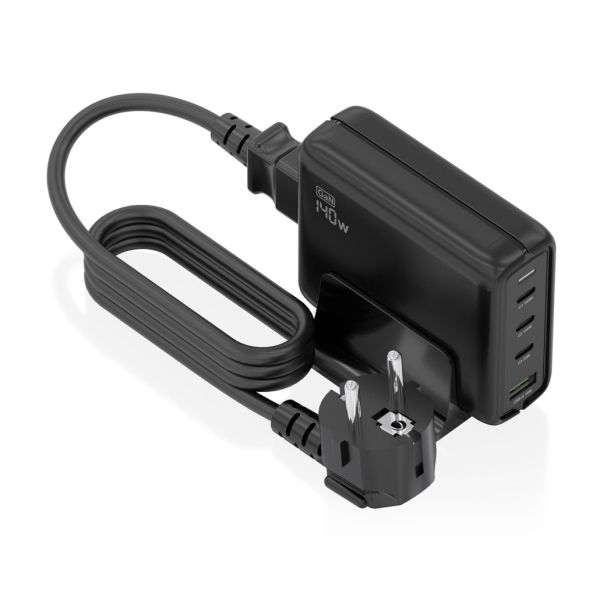 Caricabatterie GAN Aisens 140W - 3xUSB-C PD3.0 Caricabatterie GAN Aisens 140W - 3xUSB-C PD3.0