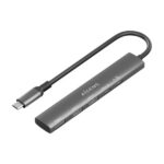Aisens USB-C Dock 5 in 1 - USB-C a 1xHDMI - 2xUSB-A - 1xUSB-C - 1xUSB-C PD 100W - 15 cm - Colore grigio