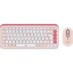 Logitech Pop Icon Combo Pack Wireless Tastiera multimediale + Mouse - Bluetooth - Autonomia tastiera 36 mesi - Mouse 24 mesi - Colore rosa e bianco