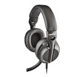 NGS VOX805-C Cuffie USB-C con microfono - Microfono regolabile e pieghevole - Tecnologia di filtraggio del rumore - Cuscinetti e archetto imbottiti - Controllo sul cavo - Cavo da 2 m - Colore nero
