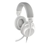 NGS VOX805-C Cuffie USB-C con microfono - Microfono regolabile e pieghevole - Tecnologia di filtraggio del rumore - Cuscinetti e archetto imbottiti - Controllo sul cavo - Cavo da 2 m - Colore bianco