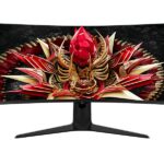 TCL 34R83Q Monitor 34" Curvo MiniLED 21:9 - Ultra WQHD - 170Hz - Risposta 1ms - Luce ambientale - Vesa 100x100 - Colore bianco