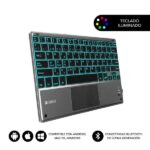 Subblim Tastiera retroilluminata ultrasottile SMART BT - TouchPad - Illuminazione fino a 7 colori regolabili - Bluetooth 3.0 - Autonomia 30 giorni - Colore nero