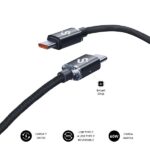 Subblim Cavo Optimus USB-C - 60W - Nylon intrecciato - 480Mbps - 1 metro - Colore nero