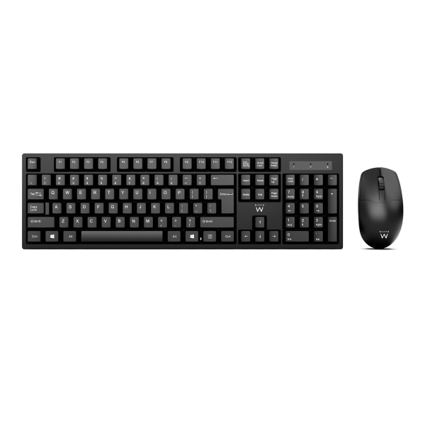 Ewent Pack Tastiera + Mouse Wireless - Ricevitore USB-A 2 Ewent Pack Tastiera + Mouse Wireless - Ricevitore USB-A 2