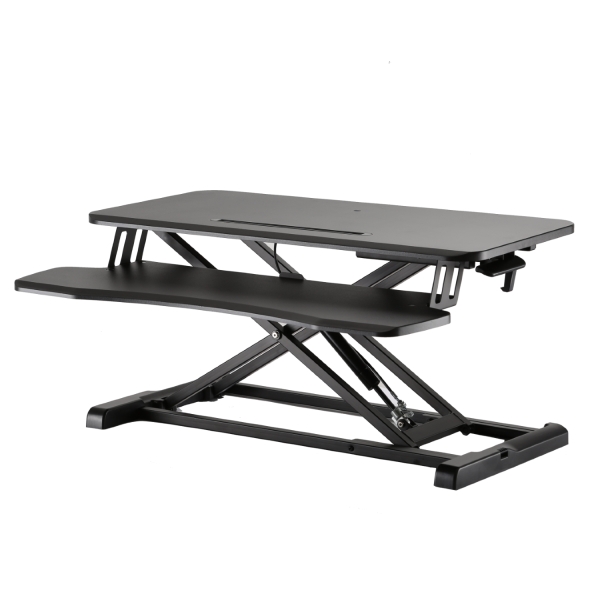 Supporto elevatore per monitor Ewent - Ampia superficie di 80x40 cm - Altezza regolabile - Molla a gas - Vassoio per tastiera - Peso massimo 15 kg - Portatile - 800x615x110 mm - Colore nero Supporto elevatore per monitor Ewent - Ampia superficie di 80x40 cm - Altezza regolabile - Molla a gas - Vassoio per tastiera - Peso massimo 15 kg - Portatile - 800x615x110 mm - Colore nero