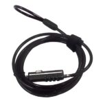 Cavo di sicurezza Ewent per laptop con slot Nano - Lucchetto con combinazione numerica - Cavo in acciaio - Rivestimento in vinile - Lunghezza 1