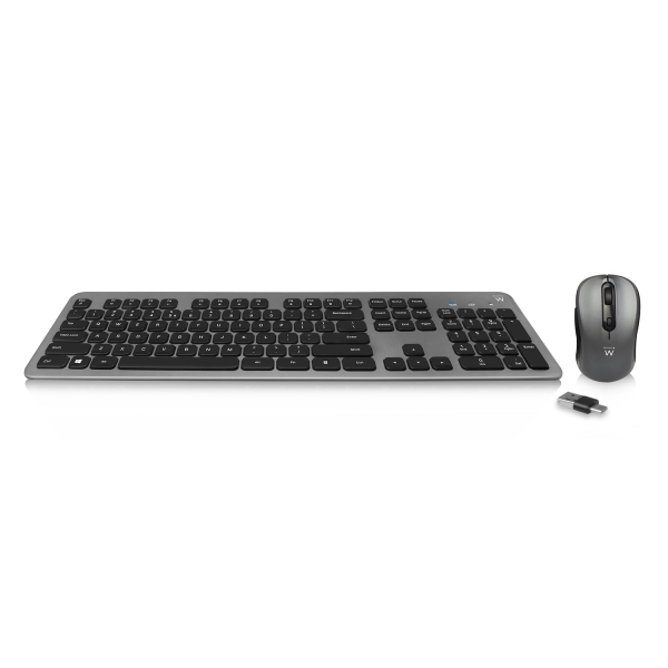 Ewent Pack Tastiera + Mouse wireless - Ricevitore USB-A 2 Ewent Pack Tastiera + Mouse wireless - Ricevitore USB-A 2