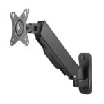 Ewent Supporto a parete con braccio articolato per monitor fino a 34" - Molla a gas - Girevole e inclinabile - Gestione dei cavi - Peso massimo 9 kg - VESA 100x100 - Colore nero