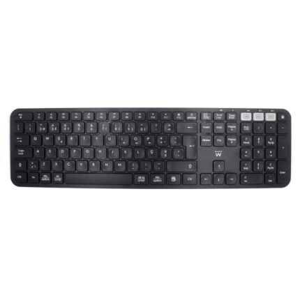 Tastiera wireless Ewent - Modalità risparmio energetico - Disposizione QWERTY PT portoghese - Ricevitore USB-A 2