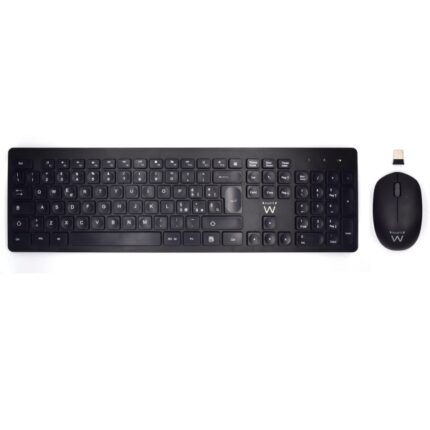Ewent Pack Tastiera + Mouse wireless - Ricevitore USB-A 2