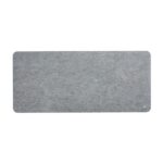 Tappetino per mouse extra large Ewent per ufficio e giochi - Extra large - Superficie in feltro - Base in gomma antiscivolo - 900x400x3 mm - Colore grigio