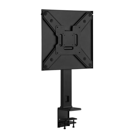 Ewent Supporto da scrivania per TV a schermo piatto fino a 55" - Montaggio con morsetto - Gestione dei cavi - VESA massimo 400x400 - Peso massimo 35 kg - Colore nero