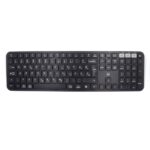 Tastiera wireless Ewent - Modalità risparmio energetico - Disposizione slovena QWERTZ SI - 1x batteria AAA (inclusa) - Portata fino a 10 m - Colore nero