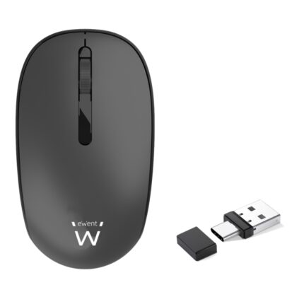 Mouse wireless Ewent - 1000 dpi - Ricevitori USB-A e C da 2