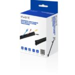 Ewent Manicotto organizzatore cavi in neoprene - Chiusura con cerniera e fibbia - Protezione dall'umidità - 1 m - 100 mm - Colore nero