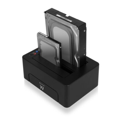 Ewent Docking Station a doppio alloggiamento - HDD/SSD SATA da 2