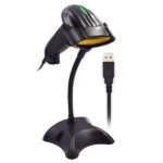 Ewent Lettore di codici a barre 2D - USB - Velocità di scansione 200 linee al secondo - Resistente alle cadute - Colore nero