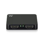 Ewent Duplicatore HDMI 1x2 - Risoluzione 4K a 30Hz - Cavo di alimentazione da 80 cm incluso - Indicatore LED - Colore nero