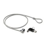 Ewent Cavo di sicurezza per laptop con chiave - 2 chiavi - Cavo in acciaio - Lunghezza 1