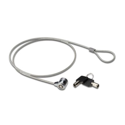 Ewent Cavo di sicurezza per laptop con chiave - 2 chiavi - Cavo in acciaio - Lunghezza 1