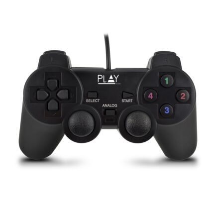 Ewent Controller/Gamepad USB - 13 pulsanti - 2 levette analogiche - D-Pad a 8 direzioni - Cavo da 1