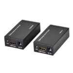Ewent Pack Estensore HDMI via cavo UTP - fino a 60 metri - Risoluzione 1080P con cavo Cat6 - Colore nero